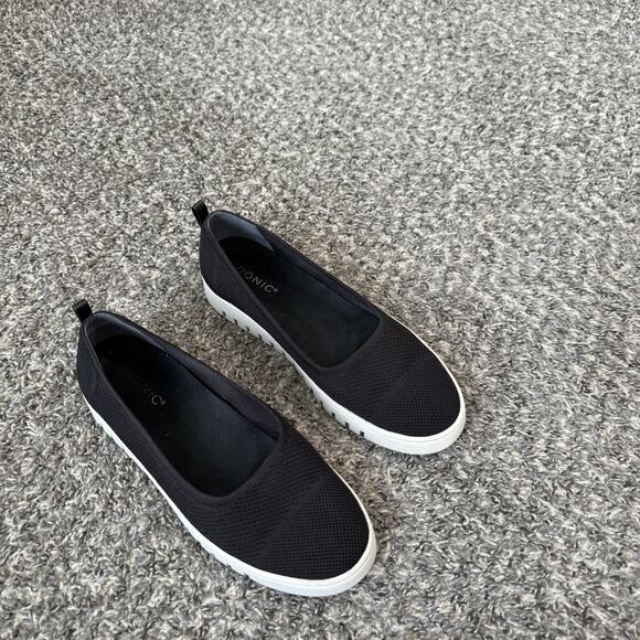 Vionic Women's Uptown Skimmer Knit Flats Shoe Black Size 10 Comfort - Picture 1 of 8